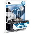 Bec auto halogen H4 Philips White Vision 12V, 60/55W